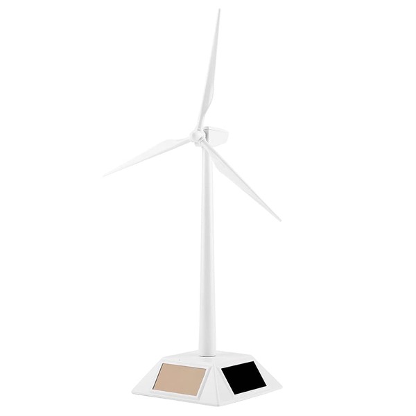 4.33 * 4.33in Solar Wind Mill Toy, Solar Powered Wind Mill, Small Wind Turbine for Home Bar Kitchen