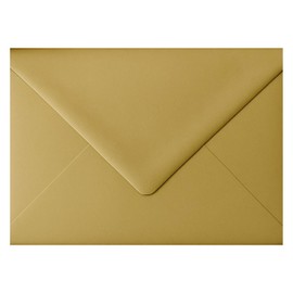 10 Pack 5” x 7” Gold Envelopes 133mm x 184mm Gummed Metallic Pearl