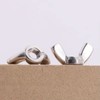 M6-1.0 (25 pcs) Stainless Steel Wing Nuts, 304 Stainless Steel