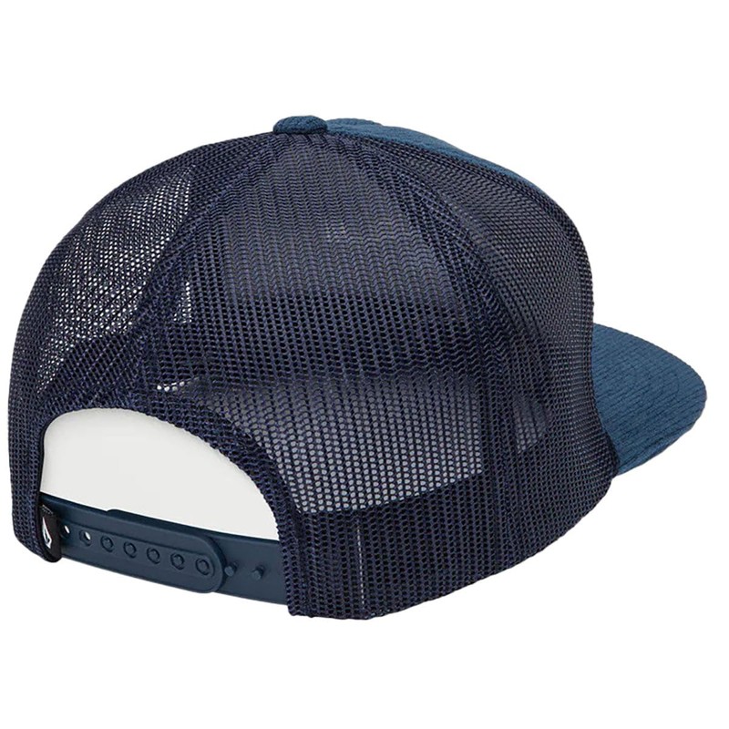 Volcom Men's Logo Cheese Trucker Hat, Deep Blue