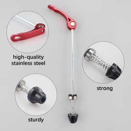 REBECASKYENS 1 Quick Release Fork Front And Rear Hub Quick Release Fork Set Clamp Bolt Rod Axle Set Suitable For Road Mountain Bikes