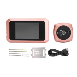 Smart Electronic Door Viewer Kit Zinc Alloy HD Display 2MP 3800mah 720P Camera Peephole Doorbell Rose Gold