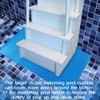 1 Pcs Extra Large Swimming Pool Ladder Mat, 36"x24" Protective