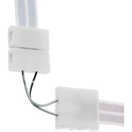 Vixen Go L-Shaped 90 Degree Quick Connector Adapter, Terminal Block for 23 AWG Flat Invisible Wire for Low Voltage Low Voltage, LED Lighting, Smart Doorbell, Audio Speakers in White