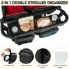 ZIOZERTT Double Stroller Organizer Compatible with Bob Duallie and Baby