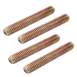 Hordion 8pcs Fully Threaded Rod 5/16"-18, 2" Length, Zinc Plated All Threaded Rods Carbon Steel Thread Screw for Furniture Assembly Fastening