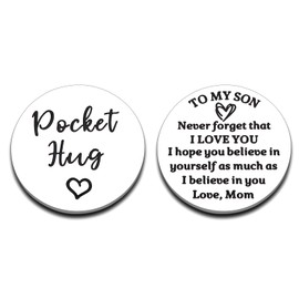 Christmas Stocking Stuffers for Teen Boys Pocket Hug Token Gifts for Adult Son Gifts from Mom Thinking of You Gifts for Men Inspirational Motivational Gifts for Son Birthday Christmas Graduation