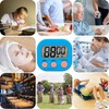 12 Pieces Small Digital Kitchen Timer Count Up and On/Off