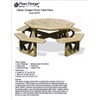 Classic Large Octagon Picnic Table / Bench Woodworking Project Plans