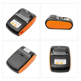 Sunydog Portable Receipt Printer 58 mm Mini Thermal Printing Mobile Wireless Printer Invoice Printer with 2 Inch Thermal Paper Roll Compatible with Android/iOS/Windows System