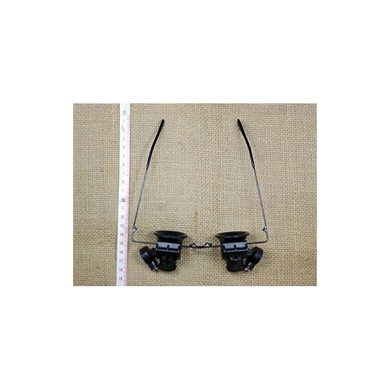 PPLS with LED Light Glasses Type Head Loupe 20 X Magnifier