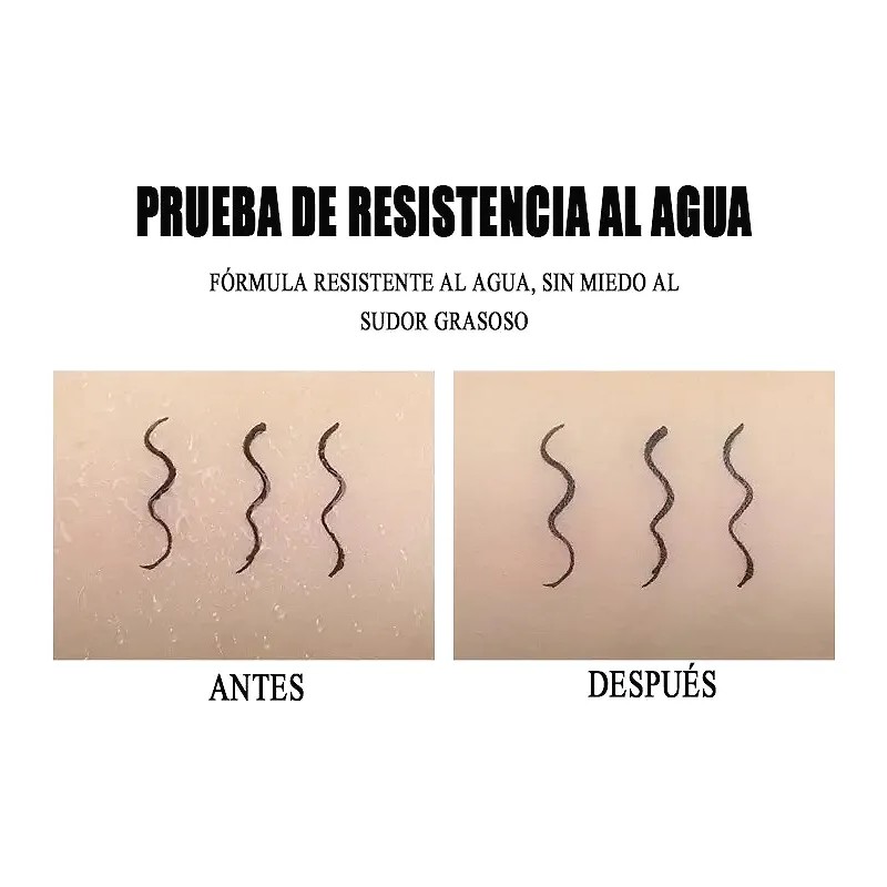 Lápiz Delineador Líquido Impermeable, Duradero, A Prueba De Black Eyeliner