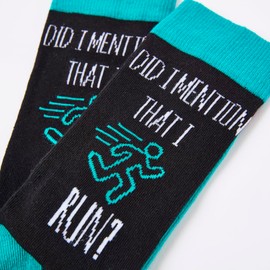 Urban Eccentric Unisex Did I Mention That I Run Socks | Gift | 1 Pair | Cotton Rich Socks | Premium Socks | Novelty | Gifts