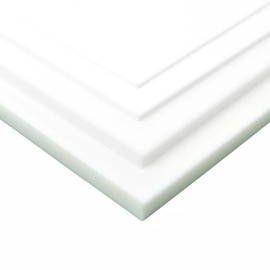 BuyPlastic White (Natural) Teflon PTFE Virgin Plastic Sheet  1/4" x 12" x 12"
