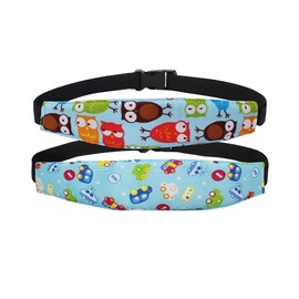 OUDQFCJ 2 PCS Kopfhalterung Kindersitz Einstellbare Laufställe Schlaf Stellungsregler Kinderwagen Kindersitz Befestigung Riemen Kopf Halter