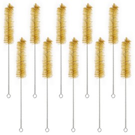 Labasics Tube Brushes, Pack of 10 Bristle Test Tube Bottle Washing Brushes with Radial Bristle End, Suitable for Laboratory Use, Size S