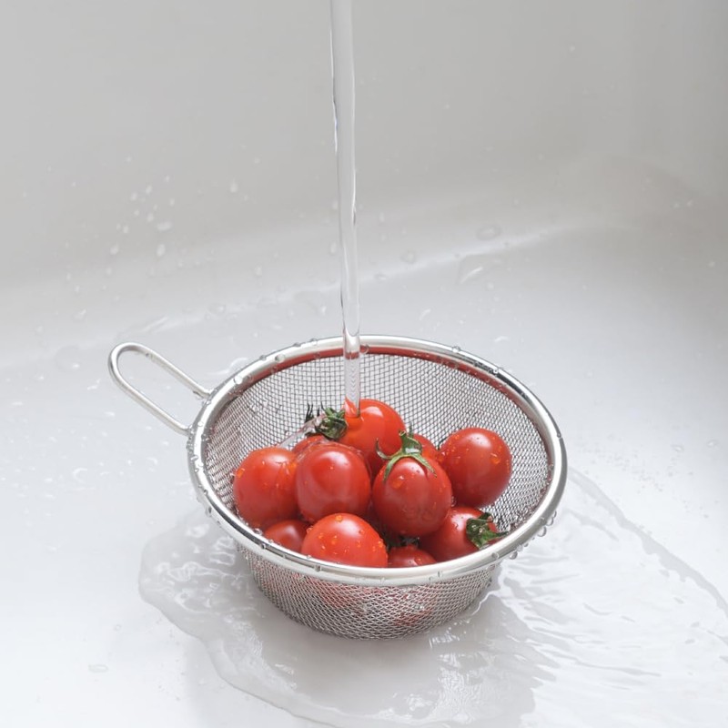 Yoshikawa 2609377 Stainless Steel Hand Strainer, 5.1 inches (13 cm),