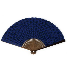 Stylish kimono Iroha Plaster Kyo Fan, Boxed, Kyo Fan, Fragrant, Bamboo 25 Rooms, 7.5 Size, 8.9 inches (22.5 cm) (Mesh), Mesh