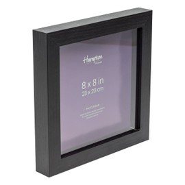 Hampton Frames Photo Frame, Black, 8x8 (20x20cm)