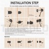TIBEGOLD Slide Bolt Gate Latch, Heavy Duty Door Latch Hook