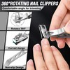 Toenail Clippers for Seniors Thick Toenails, Aucurwen Heavy Duty Toe