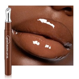 Aceite labial hidratante brillante, aceite labial teñido ultra hidratante para brillo transparente con aplicador, bálsamo labial y relleno labial, lab