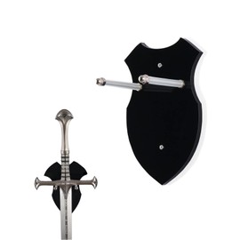 CLKE Sword Holder Wall, Sword Wall Mount, Sword Stand, Wall Mount Sword Holder, Axe Holder, Sword Holder Wall, Axe Holder Wall, Black