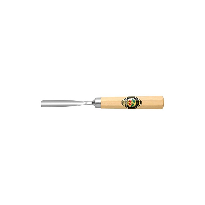Kirschen 3206004 6 Cut Straight Chip Carving Tool with Handle,