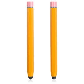 2 Pcs Smart Board Pen, Yellow High Sensitivity Precision Stylus Pen 2 in 1 Electronic Screen Writing Pens Hexagon Crayon Whiteboard Multimedia Screen Pens for Home Office Infrared Screens