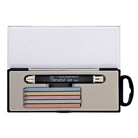 Koh-I-Noor : Versatil 5.6mm Mechanical Metal Clutch Leadholderwith 5353 : With Assorted Coloured Leads