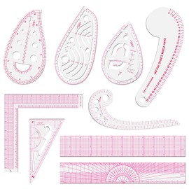 Auped 9 Sewing Pattern Rules Sewing and Tailoring Rules Set, Plastic Curves Rules Sewing and Pattern Making Tools
