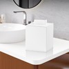 White Tissue Box Cover Square, Leather Tissue Box Holder Decorative,