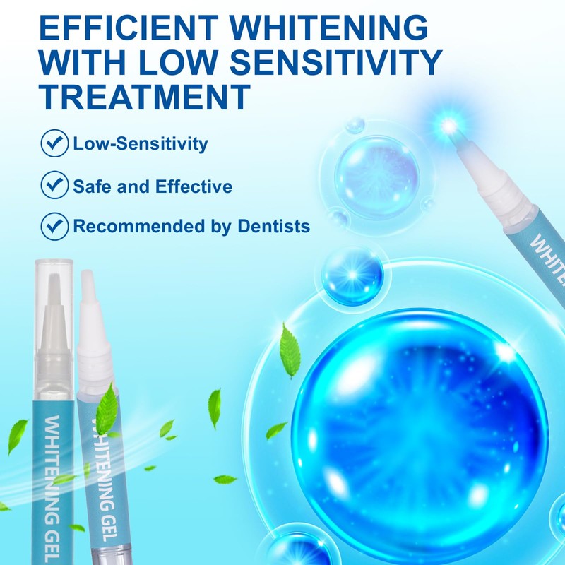 Shynova Teeth Bleaching Set for White Teeth: Teeth Whitening Kit