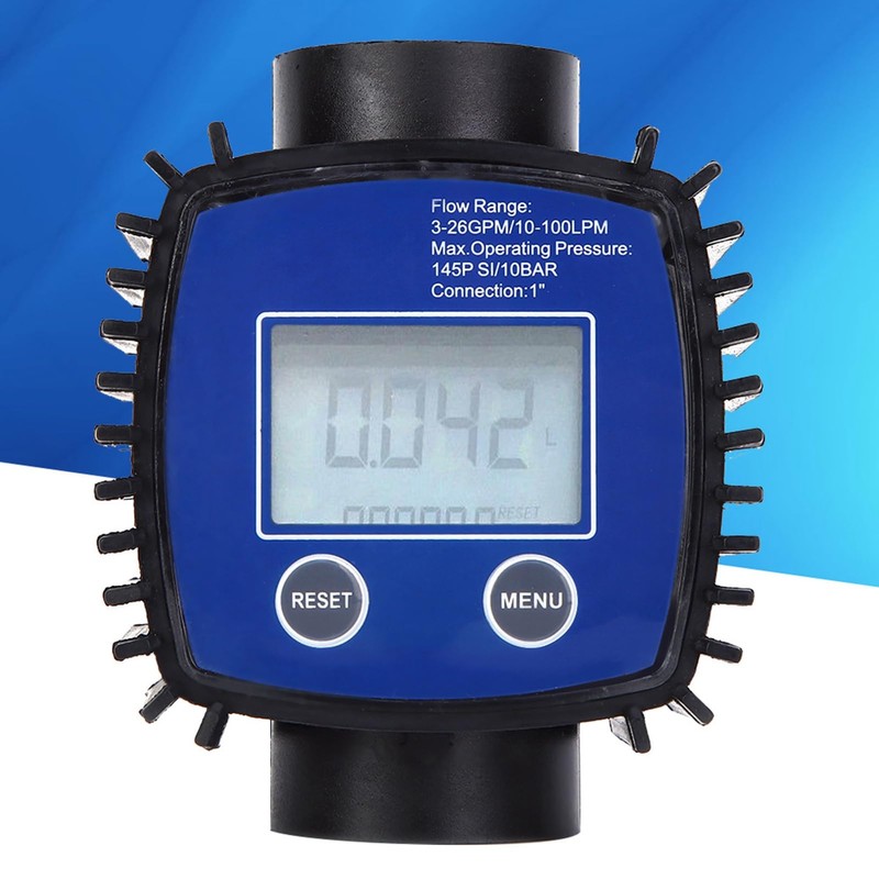 Flow Meter, Digital Display, Highly Accurate Water Diesel Flow Meter,