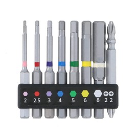 Takagi Earth Man 8 Piece Hex Bit Set, 1/4 inch (6.35 mm) Hex Shank