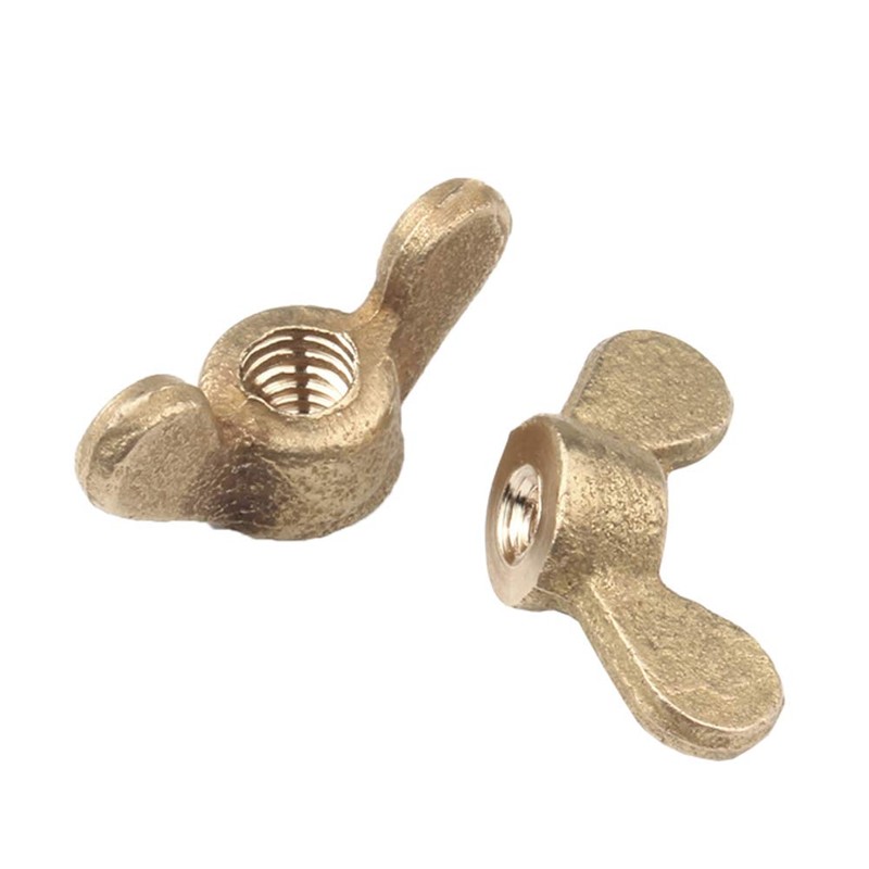 Yudesun 1Pcs M16 Wing Nut Fasteners Brass Butterfly Nuts Bolt