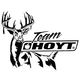 Team Hoyt Archery Bowhunting Deer Hunting White Window Decal