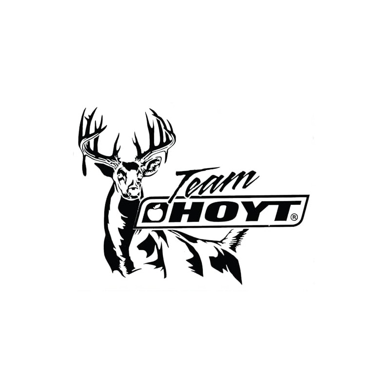 Team Hoyt Archery Bowhunting Deer Hunting White Window Decal