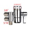 PAROAD 2-Way 3/8 and 5/16 Inch OD Chrome Plated Tap