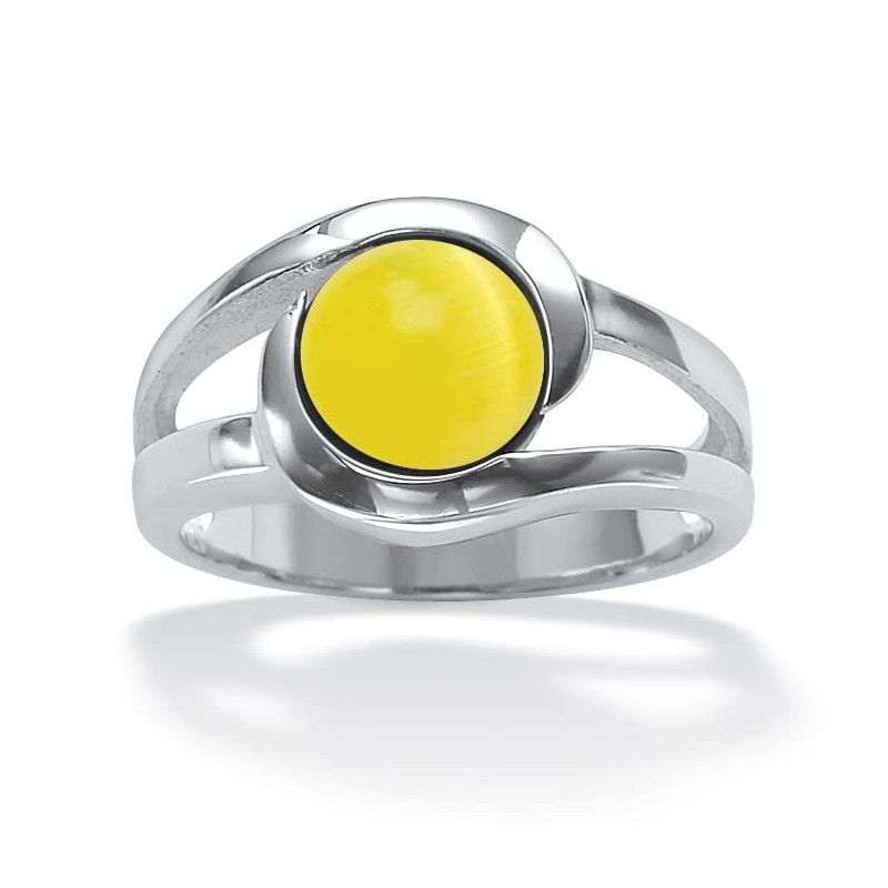 PalmBeach Sterling Silver Multi Stone 14 Piece Set Interchangeable Ring