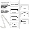 Jilron Room Divider Curtain Ceiling Curtain Track Set for Blackout