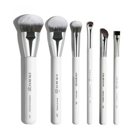 Albeaut Face Makeup Brush Set 6PCS, Angled Cream Foundation Liquid Blush Brush Concealer Brush Under Eye, Nose Contour Eyeliner & Brow Brush