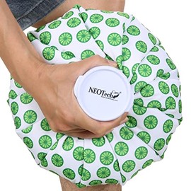 NeoTech Care NeoTech Care Ice Bag, Screw Top Fillable, Reusable (Lime Design, 11 inch)