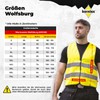 Korntex KXVWG7XL Standard High-Visibility Vest, Yellow, Black Trim, 7XL