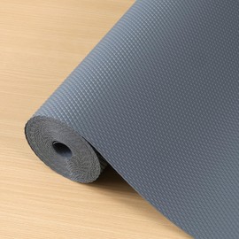 Hersvin Shelf Liners 16 in x 20 ft Thickened EVA Drawer Mats, Non-Adhesive Cupboard Pad, Kitchen Cabinet Lining Fridge Cushion (Gray Diamond, 40.7x610cm)
