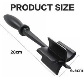 Meat Chopper, Ground Beef Masher with 5-Blade Head, Versatile High-Temp Heat-Resistant Hamburger Mince Masher, Non-Stick Mince Meat Masher for Hamburger Meat, Beef, Nylon Utensil Cookware