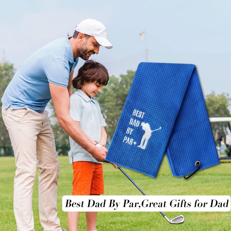 PLUJOYS - Toalla de golf para padres, color azul