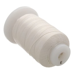 The Beadsmith Pure Silk Cord – White Color – Size E (0.325mm/0.0128”) – 200 Yards (600ft), 1/2-Ounce Spool – for Knotting Pearls, Gemstones, Crystals and Beads