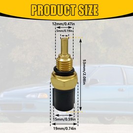 Icyhaws Engine Coolant Temperature Sensor Repacement Compatible with Acurra CL Integra NSX MDX RL TL, H0nda Accord Civic del Sol CR-V CRX Insight Odyssey Pilot Prelude Isuzu Oasis, 37870PJ7003