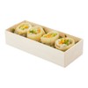 Taipei 18 Ounce Compostable Food Containers, 100 Rectangle Wooden Bento